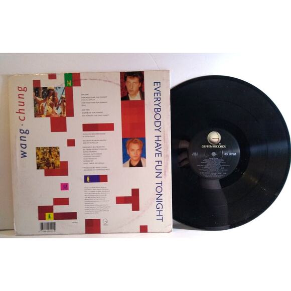 Wang Chung Everybody Have Fun Tonight 12" Vinyl EP Record New Wave Synth-Pop Hit - Picture 4 of 4